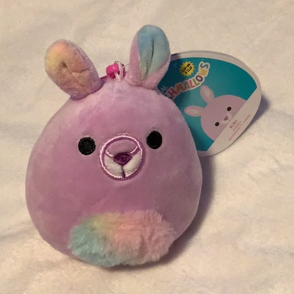 Kiki (The Kangaroo) 3 Inch Squishmallow Clip. Kellytoy Squishmallows.